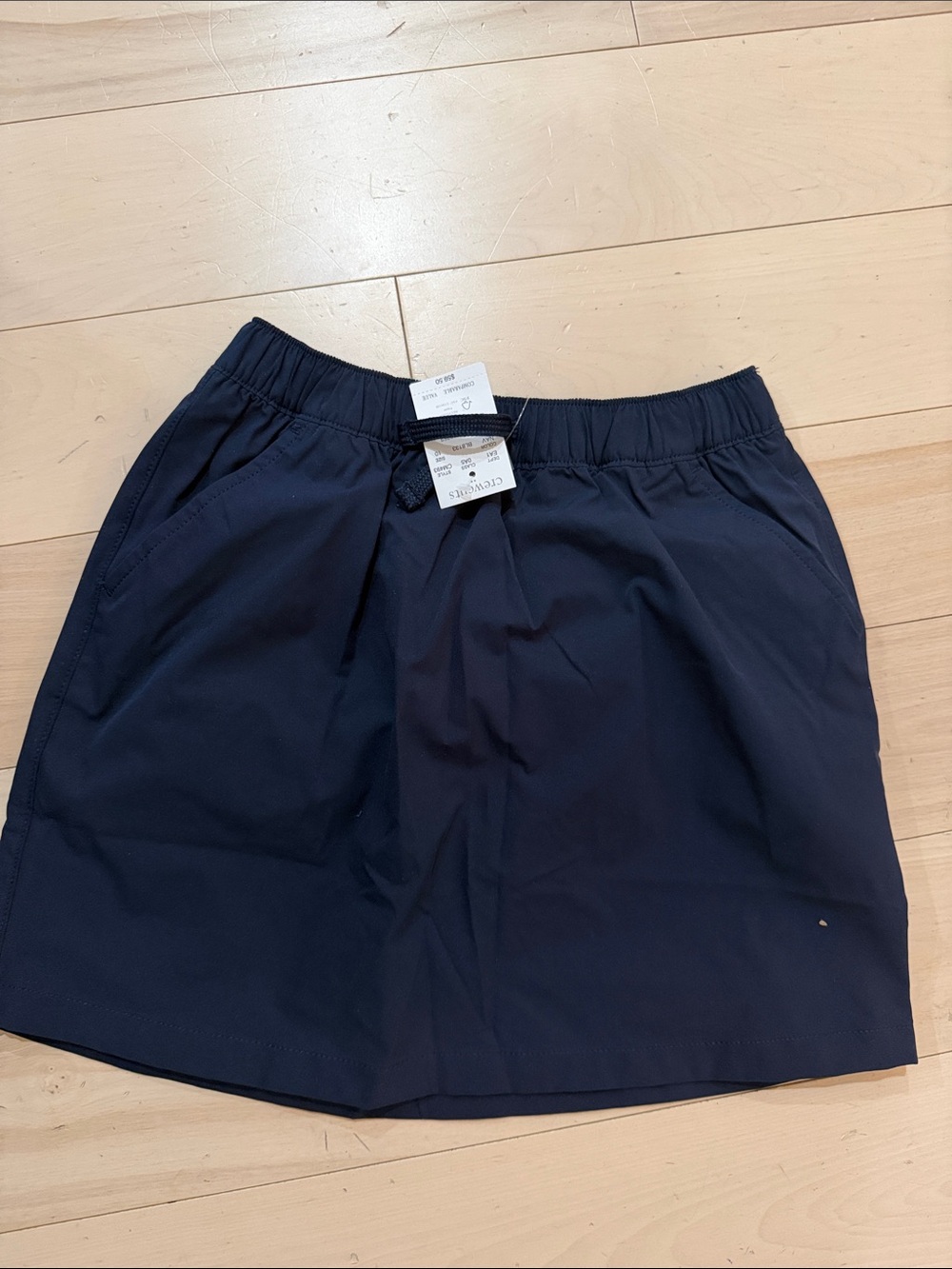 Crewcuts Dark Navy Elastic-Waist Pull-On Uniform Skirt / Skort